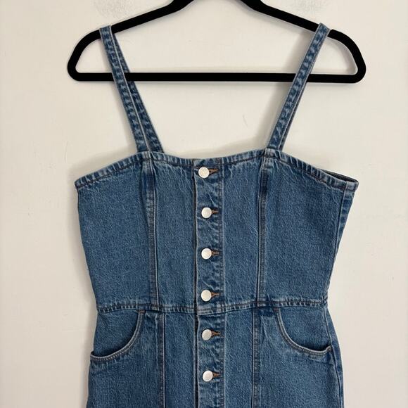 Rollas Vintage Blue Venice Denim Midi Dress - Women's M Y2k - Picture 4 of 10